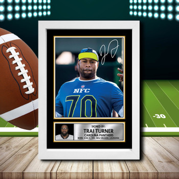 Trai Turner 2 Signed Autographed NFL Star Poster Print Framed Merch Gift
