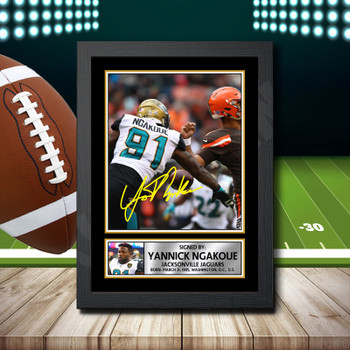 Yannick Ngakoue 2 Signed Autographed NFL Star Poster Print Framed Merch Gift Yannick Ngakoue 2 Signed Autographed NFL Star Poster Print Framed Merch Gift