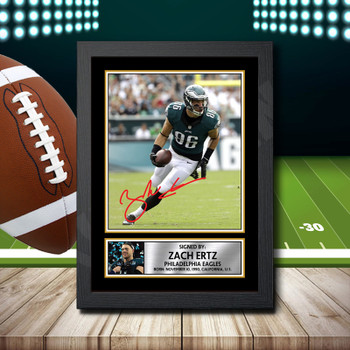 Zach Ertz Signed Autographed NFL Star Poster Print Framed Merch Gift