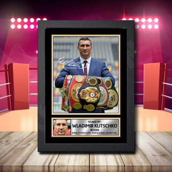 Wladimir Klitschko 2 Signed Autographed Boxing Star Poster Print Framed Merch Gift Wladimir Klitschko 2 Signed Autographed Boxing Star Poster Print Framed Merch Gift
