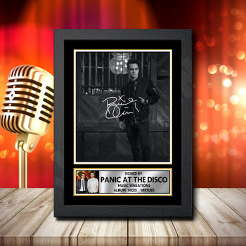 Panic At The Disco Vice Virtues 3 Signed Autographed Rock-Bands Star Poster Print Framed Merch Gift Panic At The Disco Vice Virtues 3 Signed Autographed Rock-Bands Star Poster Print Framed Merch Gift