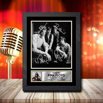 Pink Floyd The Wall Street 3 Signed Autographed Rock-Bands Star Poster Print Framed Merch Gift