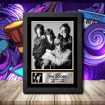The Doors 4 Signed Autographed Rock-Bands Star Poster Print Framed Merch Gift The Doors 4 Signed Autographed Rock-Bands Star Poster Print Framed Merch Gift