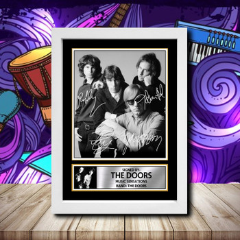 The Doors 4 Signed Autographed Rock-Bands Star Poster Print Framed Merch Gift The Doors 4 Signed Autographed Rock-Bands Star Poster Print Framed Merch Gift