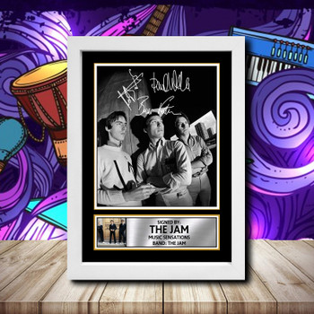The Jam 3 Signed Autographed Rock-Bands Star Poster Print Framed Merch Gift The Jam 3 Signed Autographed Rock-Bands Star Poster Print Framed Merch Gift