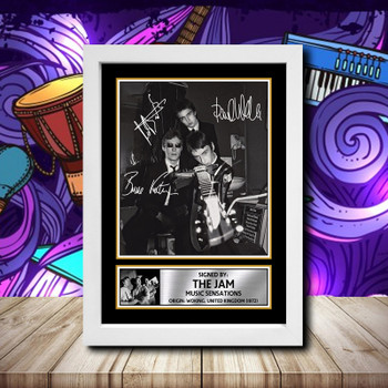 The Jam 4 Signed Autographed Rock-Bands Star Poster Print Framed Merch Gift The Jam 4 Signed Autographed Rock-Bands Star Poster Print Framed Merch Gift