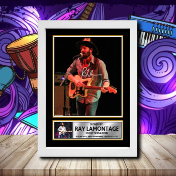 Ray Lamontage 2 Signed Autographed Rock-Bands Star Poster Print Framed Merch Gift Ray Lamontage 2 Signed Autographed Rock-Bands Star Poster Print Framed Merch Gift