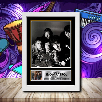 Snow Patrol 1 Signed Autographed Rock-Bands Star Poster Print Framed Merch Gift Snow Patrol 1 Signed Autographed Rock-Bands Star Poster Print Framed Merch Gift