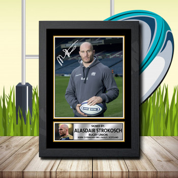 Alasdair Strokosch 1 Signed Autographed Rugby Star Poster Print Framed Merch Gift Alasdair Strokosch 1 Signed Autographed Rugby Star Poster Print Framed Merch Gift