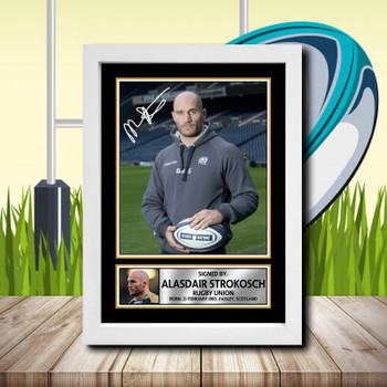 Alasdair Strokosch 1 Signed Autographed Rugby Star Poster Print Framed Merch Gift Alasdair Strokosch 1 Signed Autographed Rugby Star Poster Print Framed Merch Gift