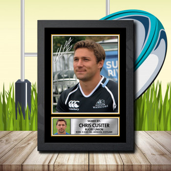 Chris Cusiter 2 Signed Autographed Rugby Star Poster Print Framed Merch Gift Chris Cusiter 2 Signed Autographed Rugby Star Poster Print Framed Merch Gift