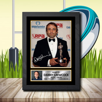 Danny Grewcock 2 Signed Autographed Rugby Star Poster Print Framed Merch Gift Danny Grewcock 2 Signed Autographed Rugby Star Poster Print Framed Merch Gift