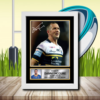 Danny Mcguire 2 Signed Autographed Rugby Star Poster Print Framed Merch Gift Danny Mcguire 2 Signed Autographed Rugby Star Poster Print Framed Merch Gift
