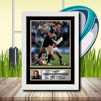 Graeme Morrison 1 Signed Autographed Rugby Star Poster Print Framed Merch Gift Graeme Morrison 1 Signed Autographed Rugby Star Poster Print Framed Merch Gift