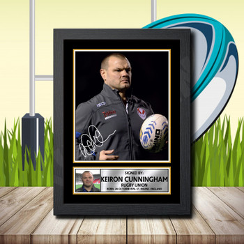 Keiron Cunningham 1 Signed Autographed Rugby Star Poster Print Framed Merch Gift