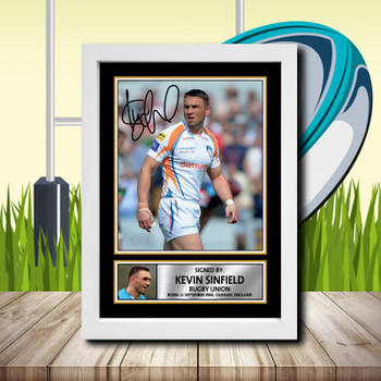 Kevin Sinfield 2 Signed Autographed Rugby Star Poster Print Framed Merch Gift