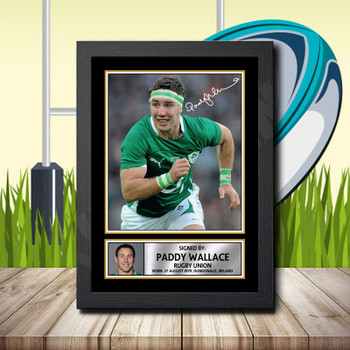 Paddy Wallace 1 Signed Autographed Rugby Star Poster Print Framed Merch Gift Paddy Wallace 1 Signed Autographed Rugby Star Poster Print Framed Merch Gift