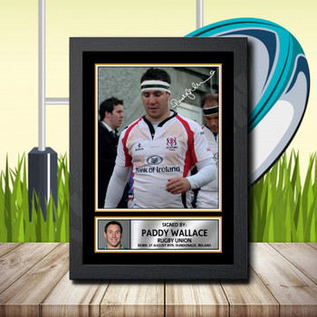Paddy Wallace 2 Signed Autographed Rugby Star Poster Print Framed Merch Gift Paddy Wallace 2 Signed Autographed Rugby Star Poster Print Framed Merch Gift