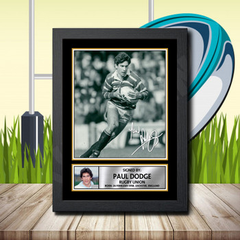 Paul Dodge 2 Signed Autographed Rugby Star Poster Print Framed Merch Gift Paul Dodge 2 Signed Autographed Rugby Star Poster Print Framed Merch Gift