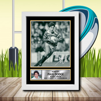 Paul Dodge 2 Signed Autographed Rugby Star Poster Print Framed Merch Gift Paul Dodge 2 Signed Autographed Rugby Star Poster Print Framed Merch Gift