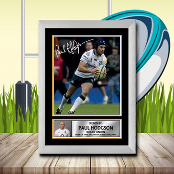 Paul Hodgson 2 Signed Autographed Rugby Star Poster Print Framed Merch Gift Paul Hodgson 2 Signed Autographed Rugby Star Poster Print Framed Merch Gift