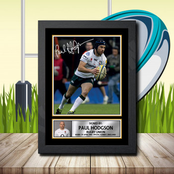 Paul Hodgson 2 Signed Autographed Rugby Star Poster Print Framed Merch Gift Paul Hodgson 2 Signed Autographed Rugby Star Poster Print Framed Merch Gift