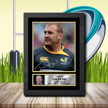 Tim Payne 1 Signed Autographed Rugby Star Poster Print Framed Merch Gift Tim Payne 1 Signed Autographed Rugby Star Poster Print Framed Merch Gift