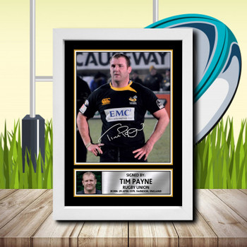 Tim Payne 2 Signed Autographed Rugby Star Poster Print Framed Merch Gift Tim Payne 2 Signed Autographed Rugby Star Poster Print Framed Merch Gift