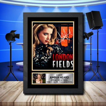 Amber Heard 2 Signed Autographed Television Star Poster Print Framed Merch Gift Amber Heard 2 Signed Autographed Television Star Poster Print Framed Merch Gift