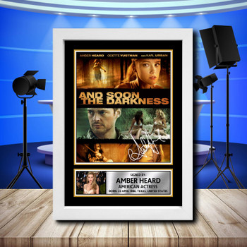 Amber Heard 3 Signed Autographed Television Star Poster Print Framed Merch Gift Amber Heard 3 Signed Autographed Television Star Poster Print Framed Merch Gift