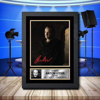 Anton Lesser Signed Autographed Television Star Poster Print Framed Merch Gift Anton Lesser Signed Autographed Television Star Poster Print Framed Merch Gift