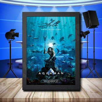 Aquaman Jason Momoa Signed Autographed Television Star Poster Print Framed Merch Gift