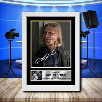 Austin Amelio Signed Autographed Television Star Poster Print Framed Merch Gift