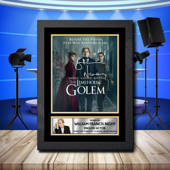 Bill Nighy 3 Signed Autographed Television Star Poster Print Framed Merch Gift