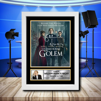 Bill Nighy 3 Signed Autographed Television Star Poster Print Framed Merch Gift