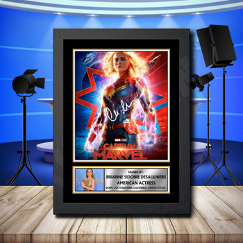 Brie Larson 2 Signed Autographed Television Star Poster Print Framed Merch Gift
