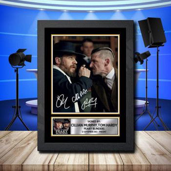 Cillian Murphy Tom Hardy Peaky Blinders 1 Signed Autographed Television Star Poster Print Framed Merch Gift Cillian Murphy Tom Hardy Peaky Blinders 1 Signed Autographed Television Star Poster Print Framed Merch Gift