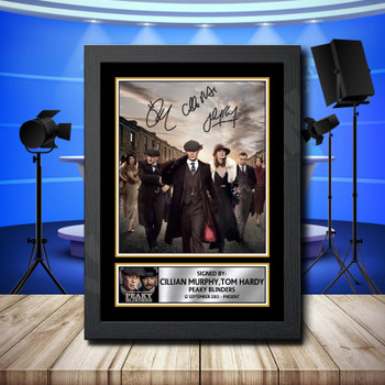 Cillian Murphy Tom Hardy Peaky Blinders 2 Signed Autographed Television Star Poster Print Framed Merch Gift Cillian Murphy Tom Hardy Peaky Blinders 2 Signed Autographed Television Star Poster Print Framed Merch Gift