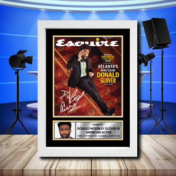 Donald Glover 1 Signed Autographed Television Star Poster Print Framed Merch Gift Donald Glover 1 Signed Autographed Television Star Poster Print Framed Merch Gift