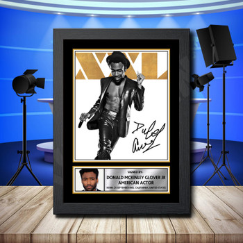 Donald Glover 3 Signed Autographed Television Star Poster Print Framed Merch Gift Donald Glover 3 Signed Autographed Television Star Poster Print Framed Merch Gift