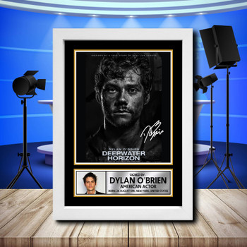 Dylan O'brien 3 Signed Autographed Television Star Poster Print Framed Merch Gift