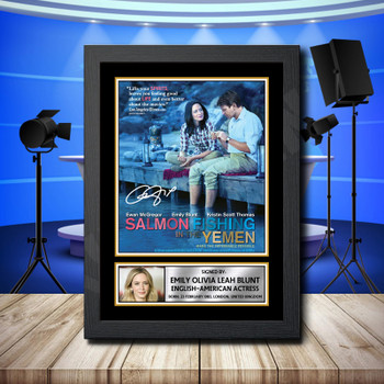 Emily Blunt 1 Signed Autographed Television Star Poster Print Framed Merch Gift Emily Blunt 1 Signed Autographed Television Star Poster Print Framed Merch Gift
