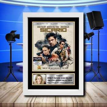 Emily Blunt 3 Signed Autographed Television Star Poster Print Framed Merch Gift