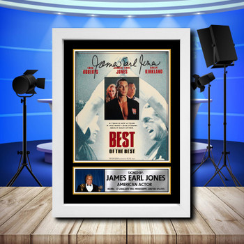 James Earl Jones 3 Signed Autographed Television Star Poster Print Framed Merch Gift