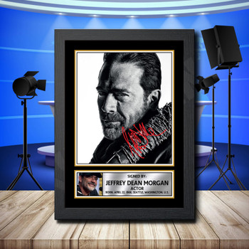 Jeffrey Dean Morgan Signed Autographed Television Star Poster Print Framed Merch Gift