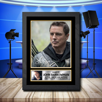 John Barrowman 1 Signed Autographed Television Star Poster Print Framed Merch Gift John Barrowman 1 Signed Autographed Television Star Poster Print Framed Merch Gift