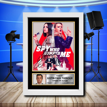 Justin Theroux 2 Signed Autographed Television Star Poster Print Framed Merch Gift Justin Theroux 2 Signed Autographed Television Star Poster Print Framed Merch Gift