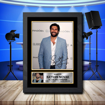 Kayvan Novak Facejacker 1 Signed Autographed Television Star Poster Print Framed Merch Gift