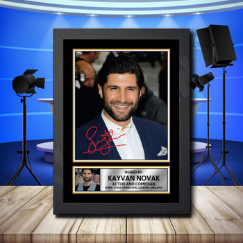 Kayvan Novak Facejacker 2 Signed Autographed Television Star Poster Print Framed Merch Gift