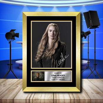 Lene Headey As Cersei Lannister Signed Autographed Television Star Poster Print Framed Merch Gift